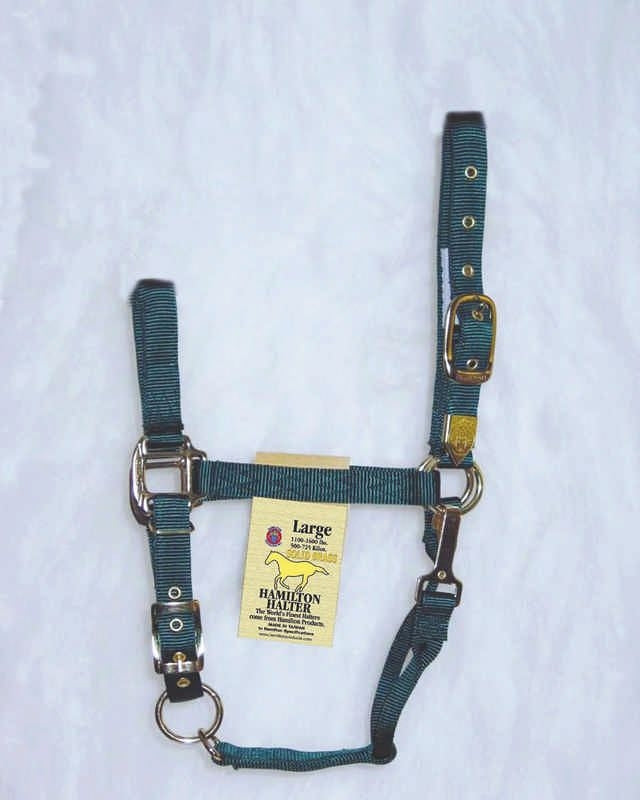 Hamilton Halter Adjustable Chin/Snap Yearling Blue