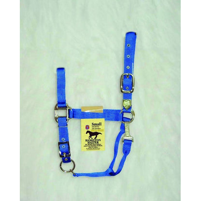 Hamilton Nylon Adj Halter with Snap SM Horse Black
