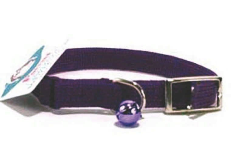 Braided Safety Cat Collar 10Inx3/8In Purple