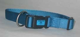 Adjustable Dog Collar 3/8 X 7-12 inch Blue
