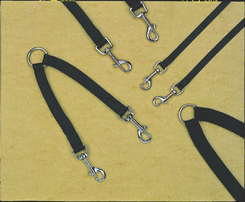 Dog leash coupler 3/8 X12 Black