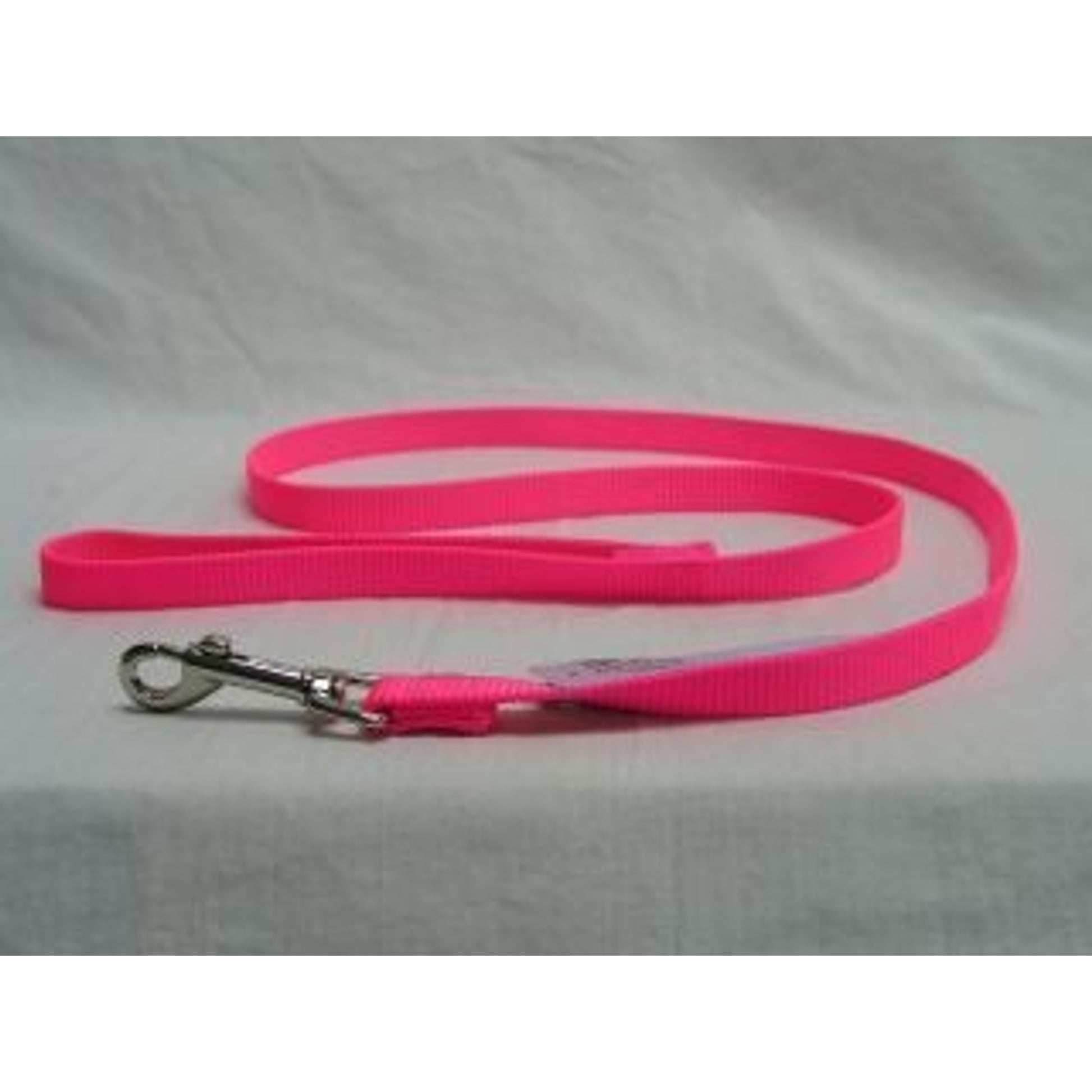 Lead Sngl Thck Nyln With swvl Snp 5/8 X6 Hot Pink