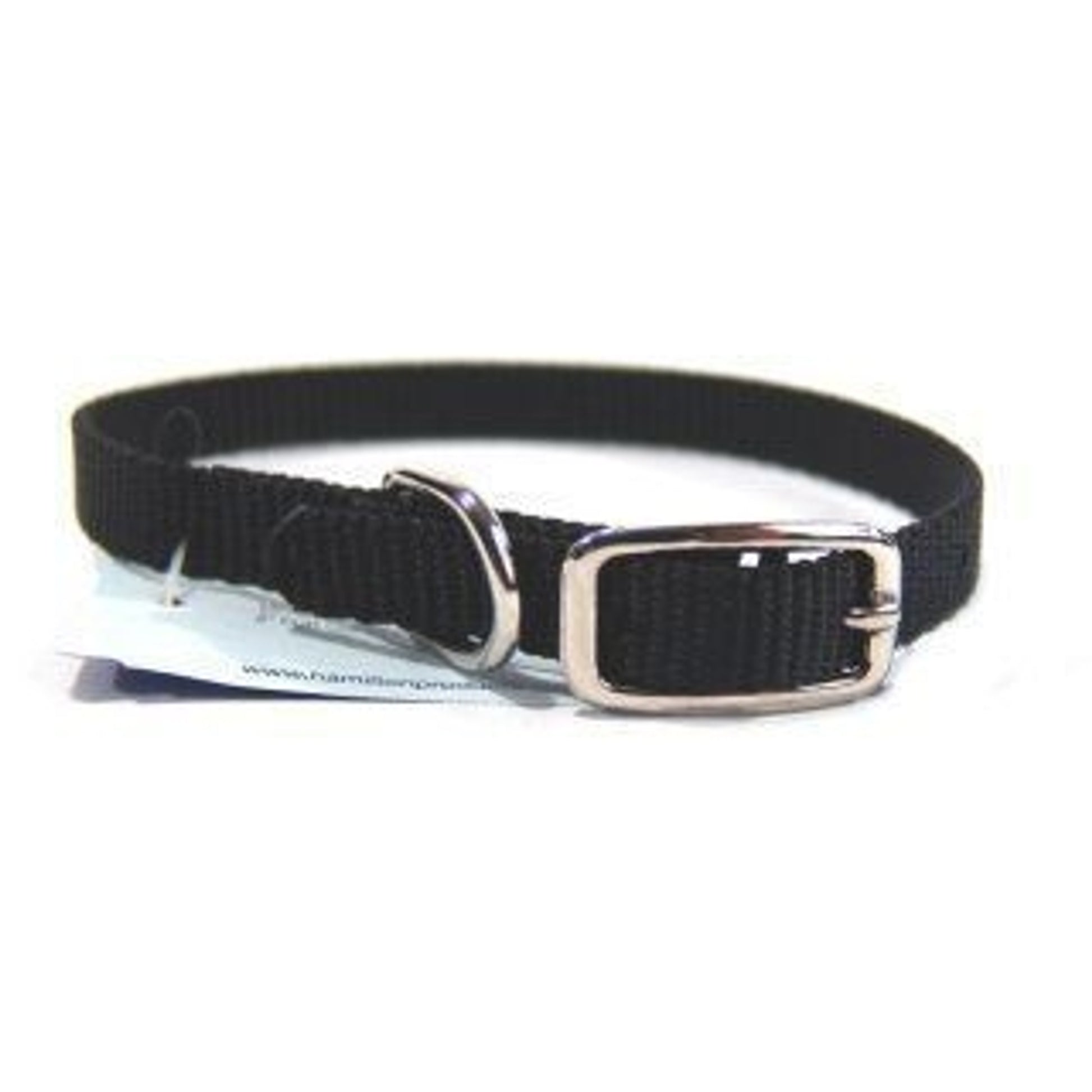 Single Thck Nyln Dlx Dg Collar 3/8 X12 Black