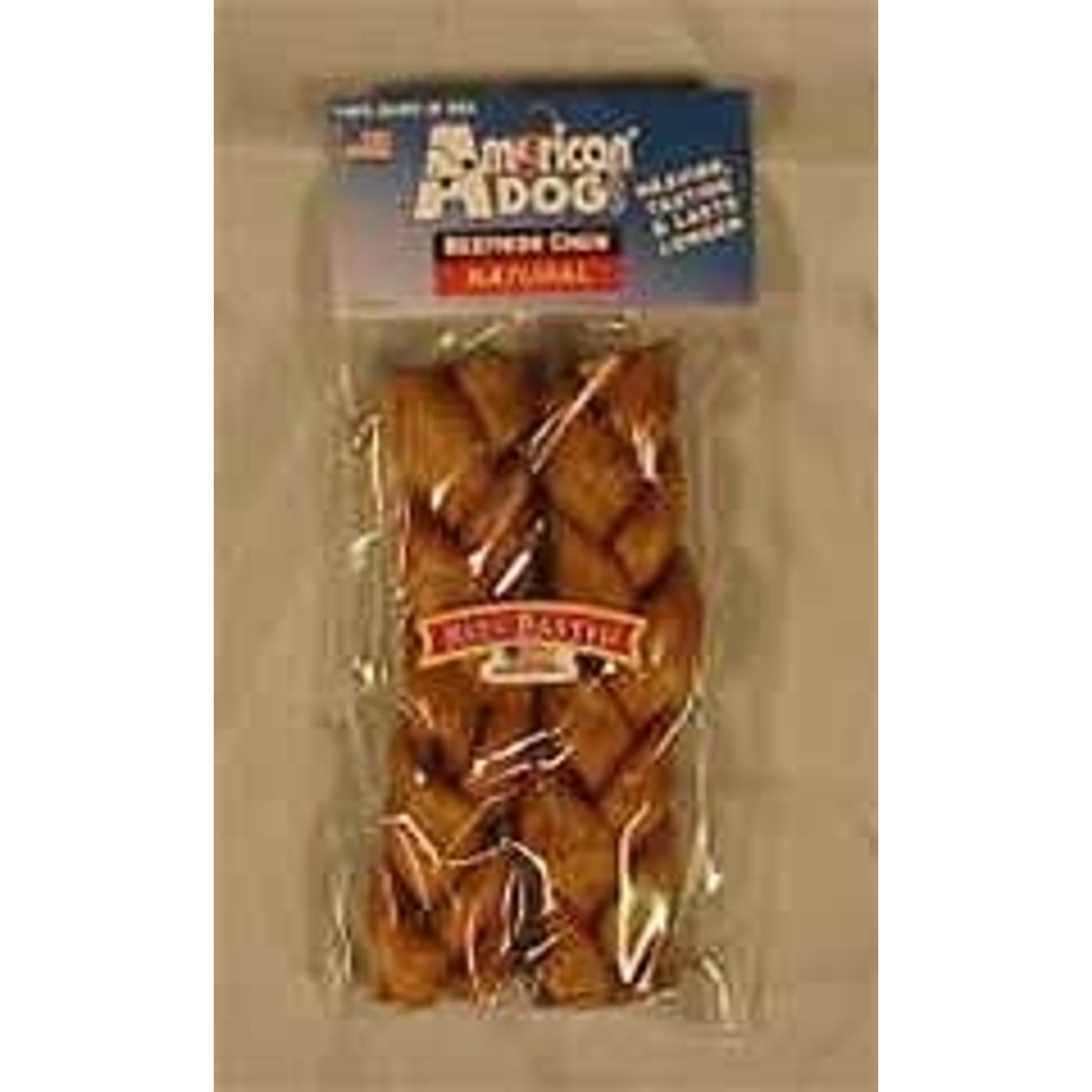 Braids Rawhide Dog Treats 2 Pack Beef