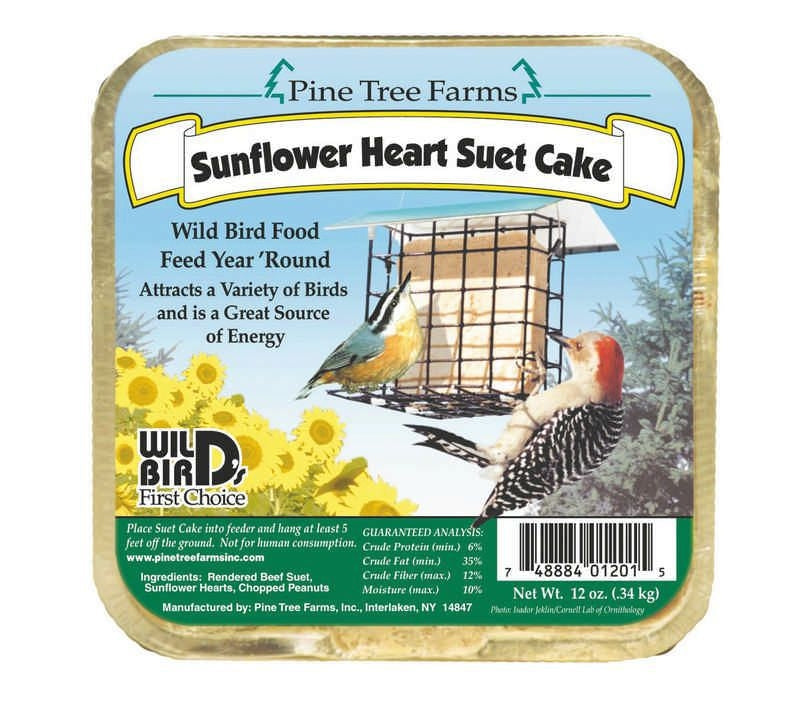 Sunflower Hearts Suet Cake 12oz