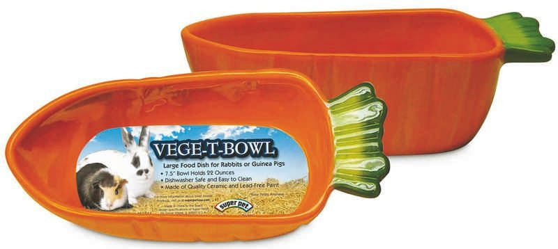 Small Animal Bowl Vege-T Carrot Orange