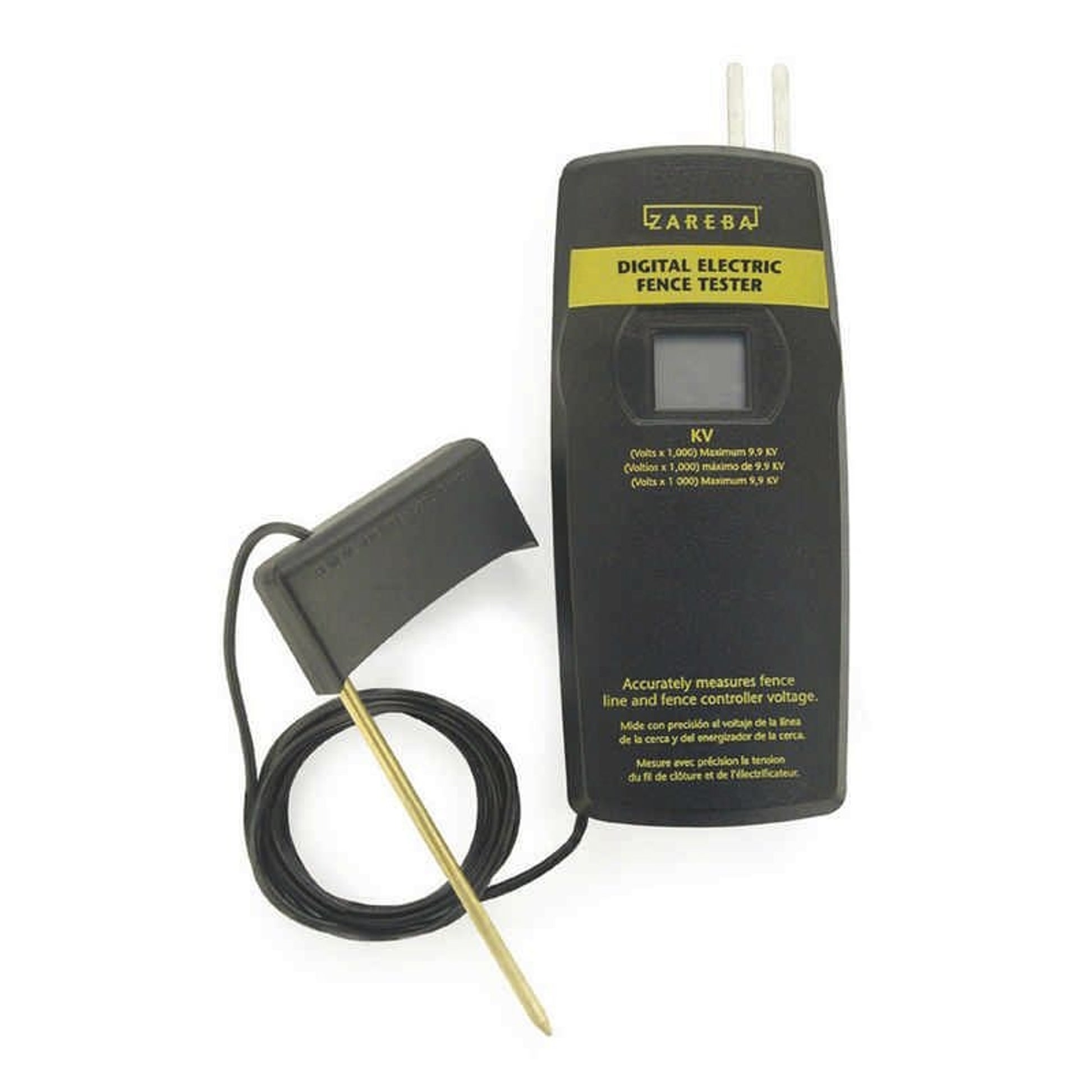 Digital Electric Fence Tester Black