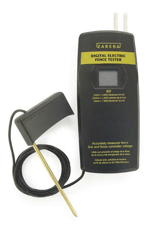 Digital Electric Fence Tester Black