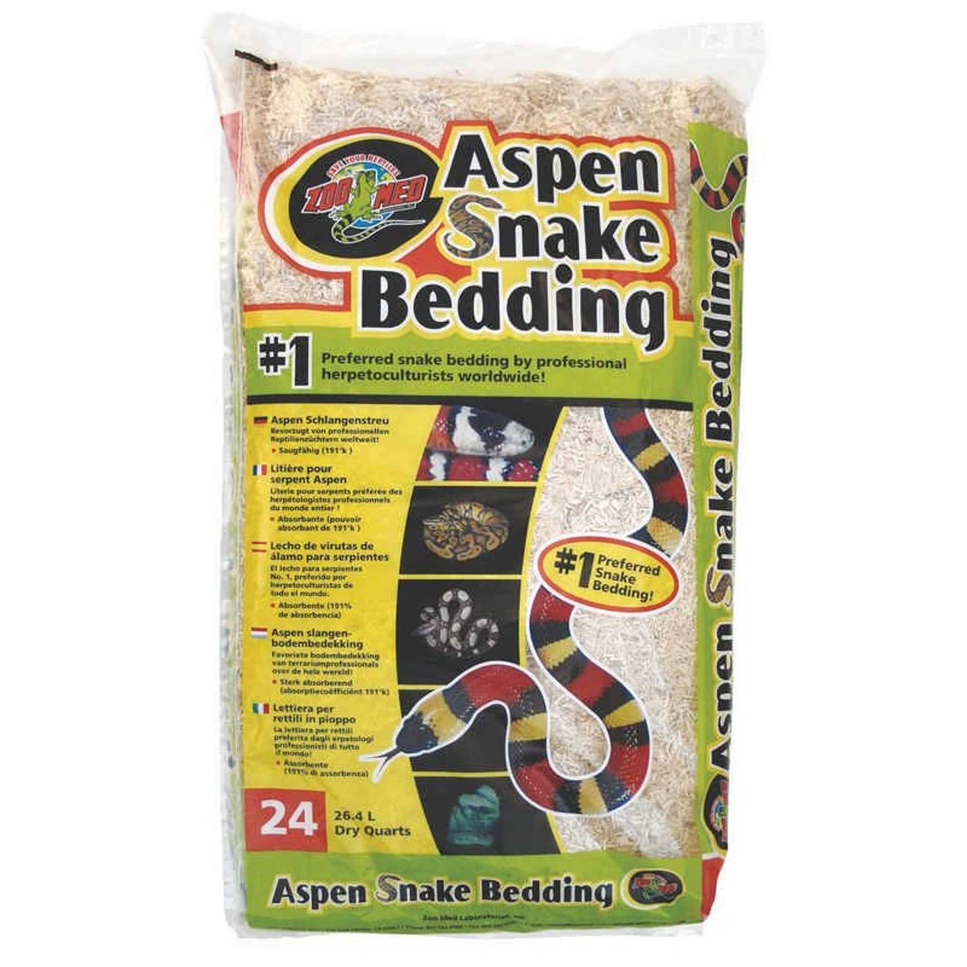 Aspen Snake Bedding 24 Quarts Natural