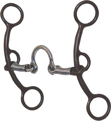 Antique 6 Lifter Ported Snaffle Gag Bit 5.125