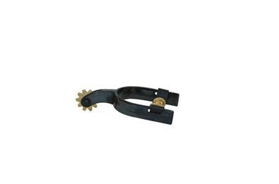 Metalab Black Satin Spur Solid Brass Button Kid Br