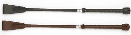 County Perforated Leather Handle Bat 16 Black