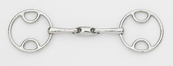 Centaur Stainless Steel Loop Ring Oval Gag Bit