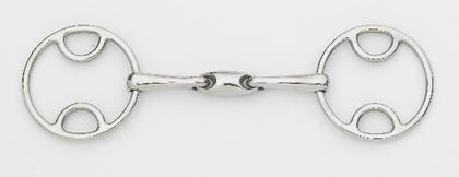 Centaur Stainless Steel Loop Ring Oval Gag Bit