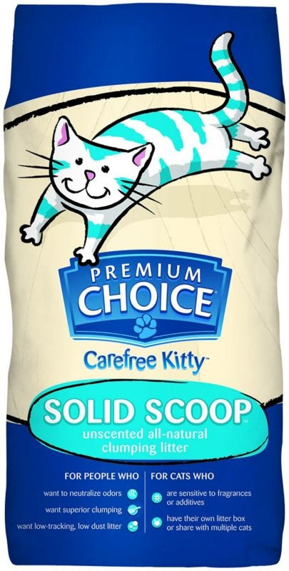 Premium Choice Unscented Solid Cat Litter