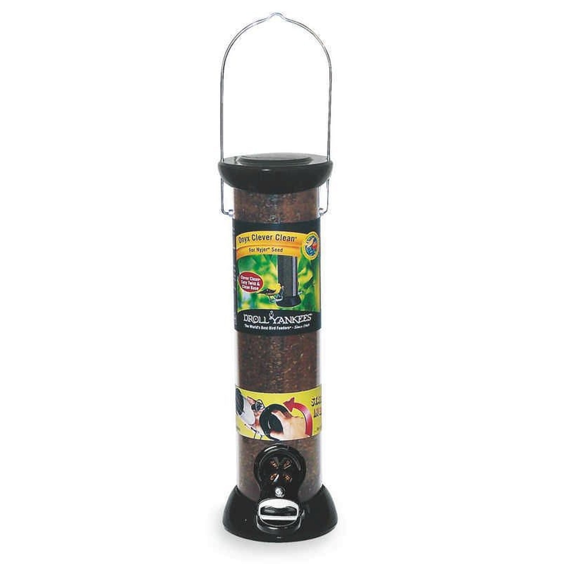 Onyx Nyjer Tube Bird Feeder 12in 2 Port