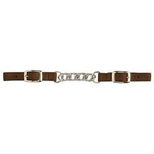 Weaver Nylon Curb Strap With Flat Link Chain
