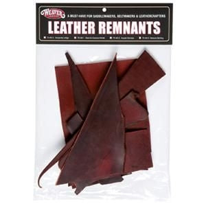 Weaver Remnant Bags Latigo Leather 1 Lb. Burgundy