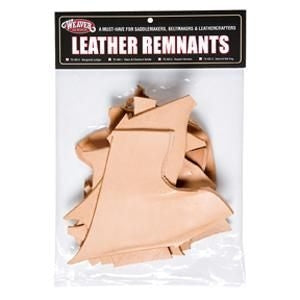 Weaver Remnant Bags Skirting Leather 1 Lb. Natural