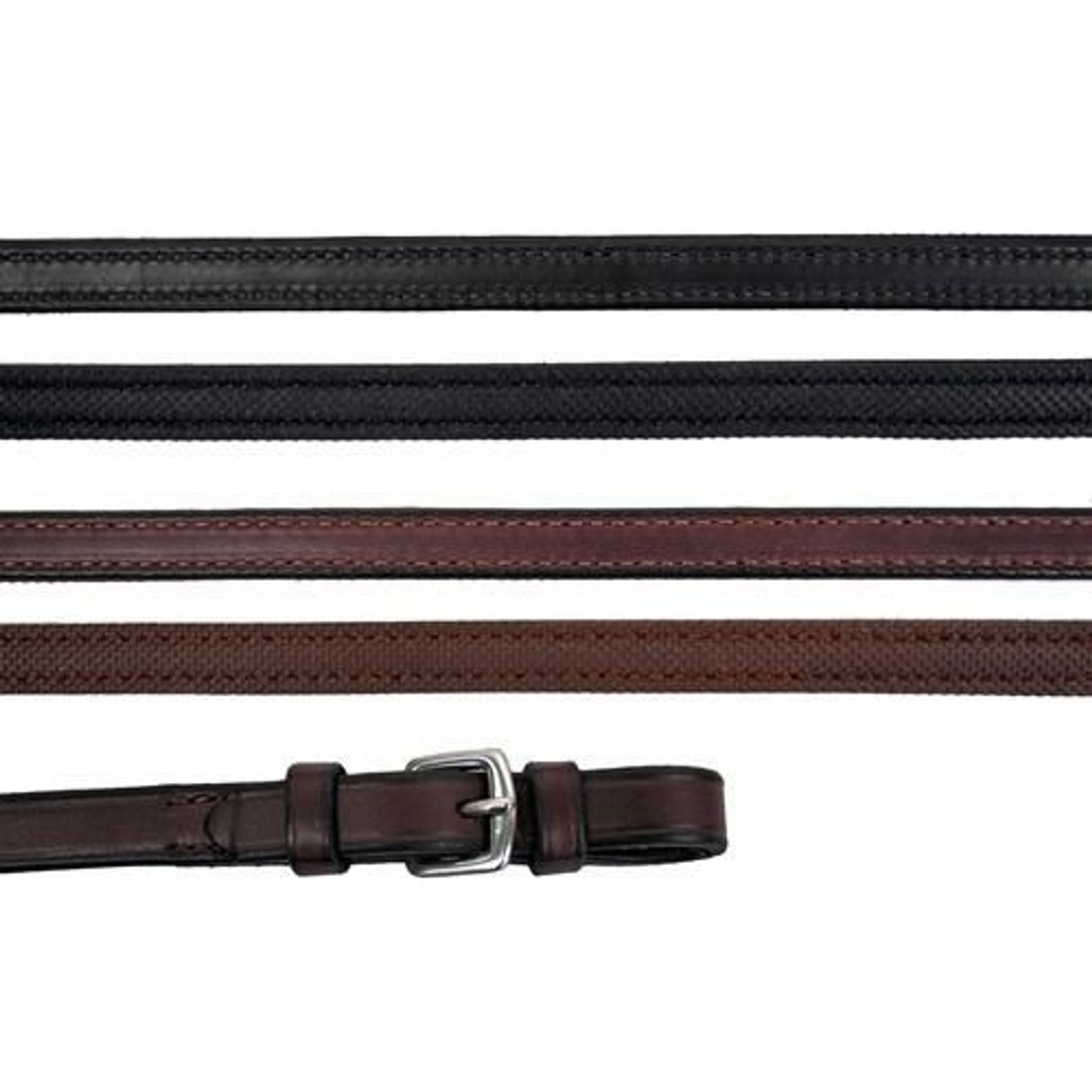 Nunn Finer Rubber Lined Reins 5/8 x 60 Black