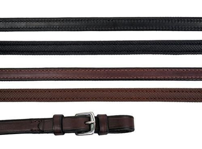 Nunn Finer Rubber Lined Reins 5/8 x 60 Black