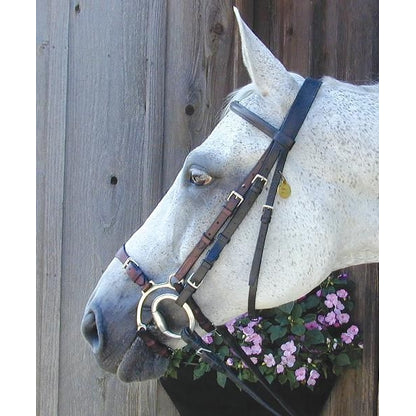 Nunn Finer Adj Lever Noseband Horse Blk/Zinc