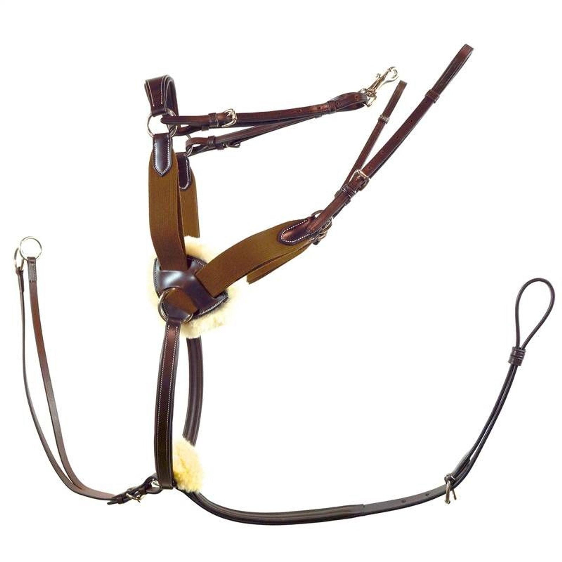 Nunn Finer 5 Way Breastplate Horse Black/Zinc