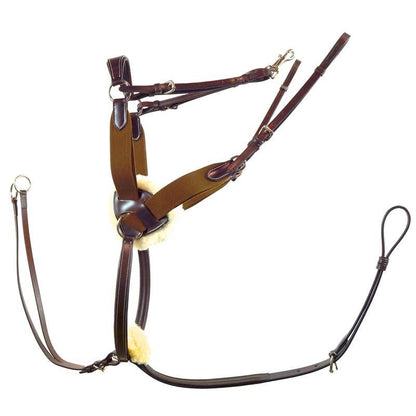 Nunn Finer 5 Way Breastplate Horse Black/Zinc