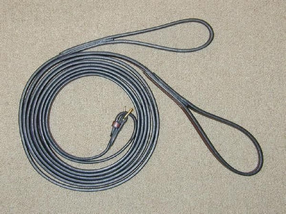Nunn Finer Leather Draw Reins With Loops Horse Brn
