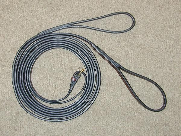 Nunn Finer Leather Draw Reins With Loops Horse Brn