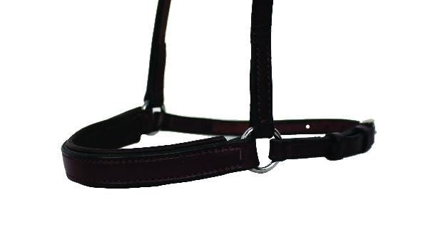 Nunn Finer Padded Dropped Noseband Horse Blk/Zinc