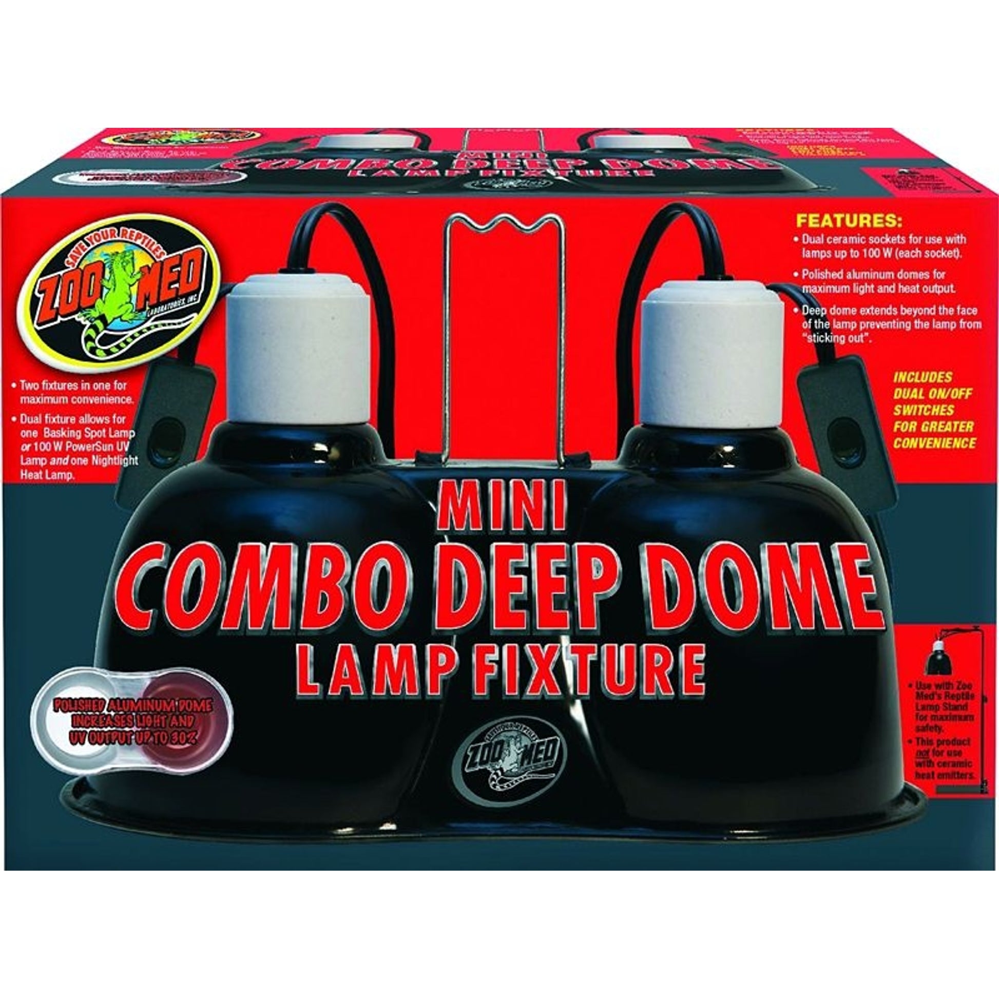 Zoo Med Combo Deep Dome Lamp Mini