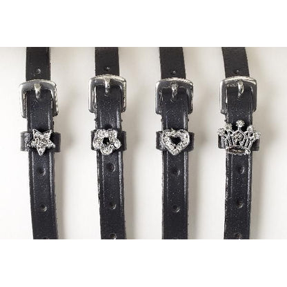 Camelot Jewelry Spur Strap 18 Bk/Wh