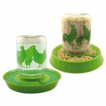 Lixit Chicken Water/Feed Fount 3lb/64oz Green