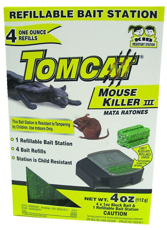 Tomcat Refillable Mouse Killer 4 4oz