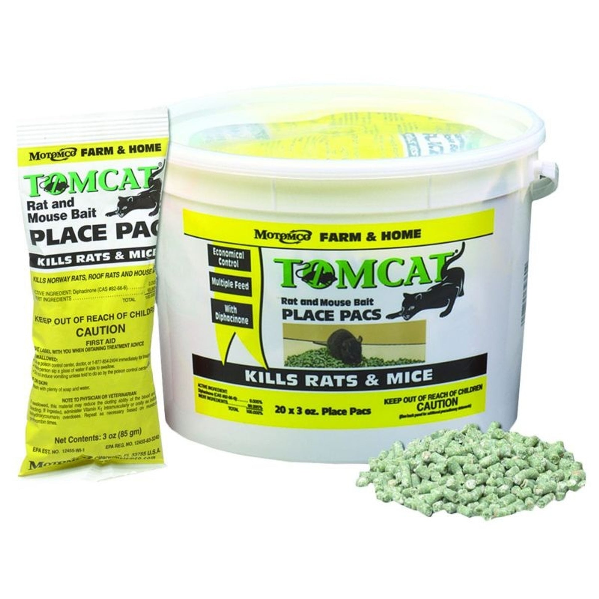 Tomcat Rat And Mouse Bait Place Pack 3oz