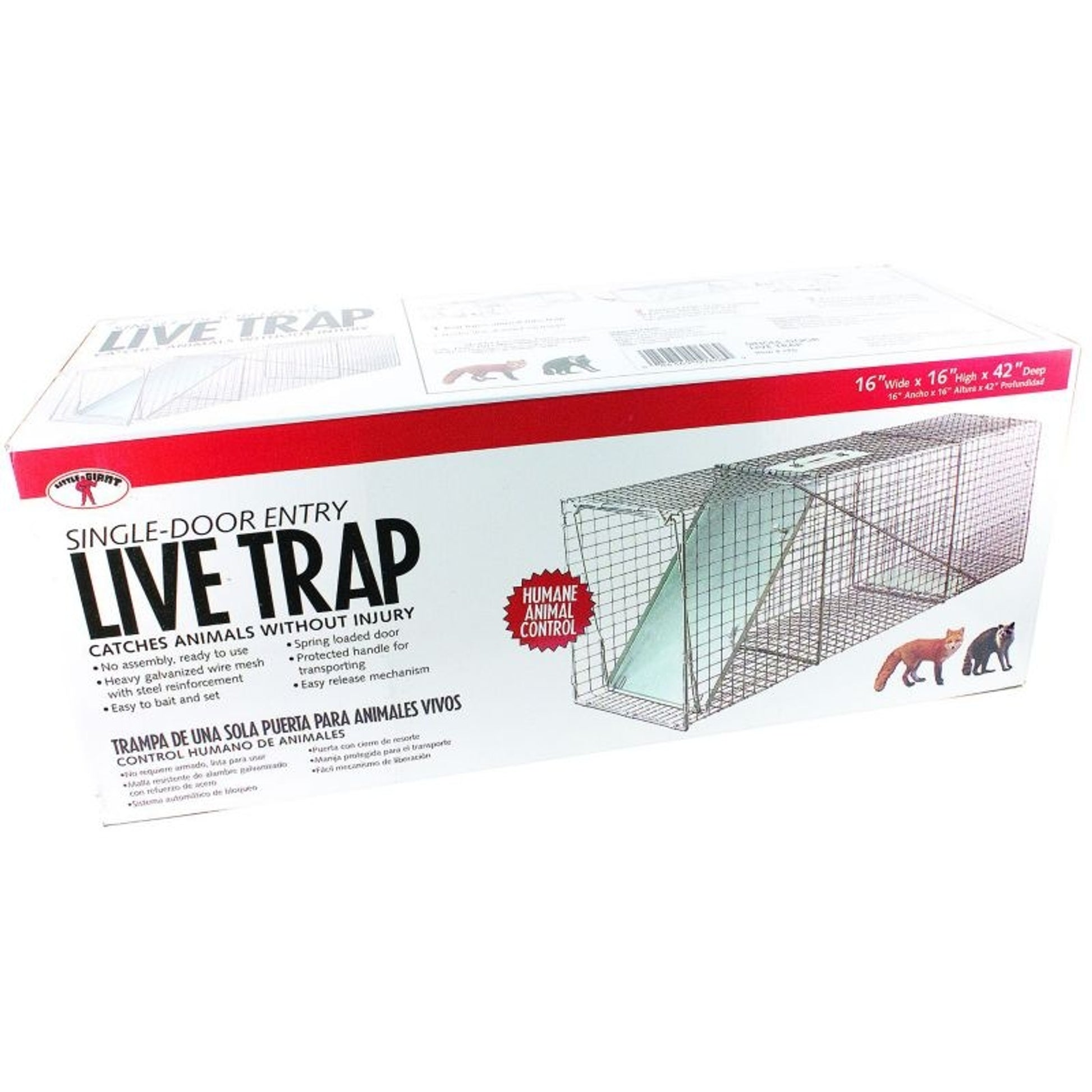 Single Door Live Trap 42 x 16 x 16