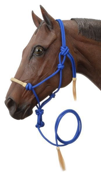 Tough1 Rawhide Noseband Rope Halter with Lead 6 Pack