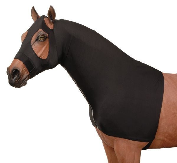 Tough1 Spandex Mane Stay Zipper Hood SM Blue