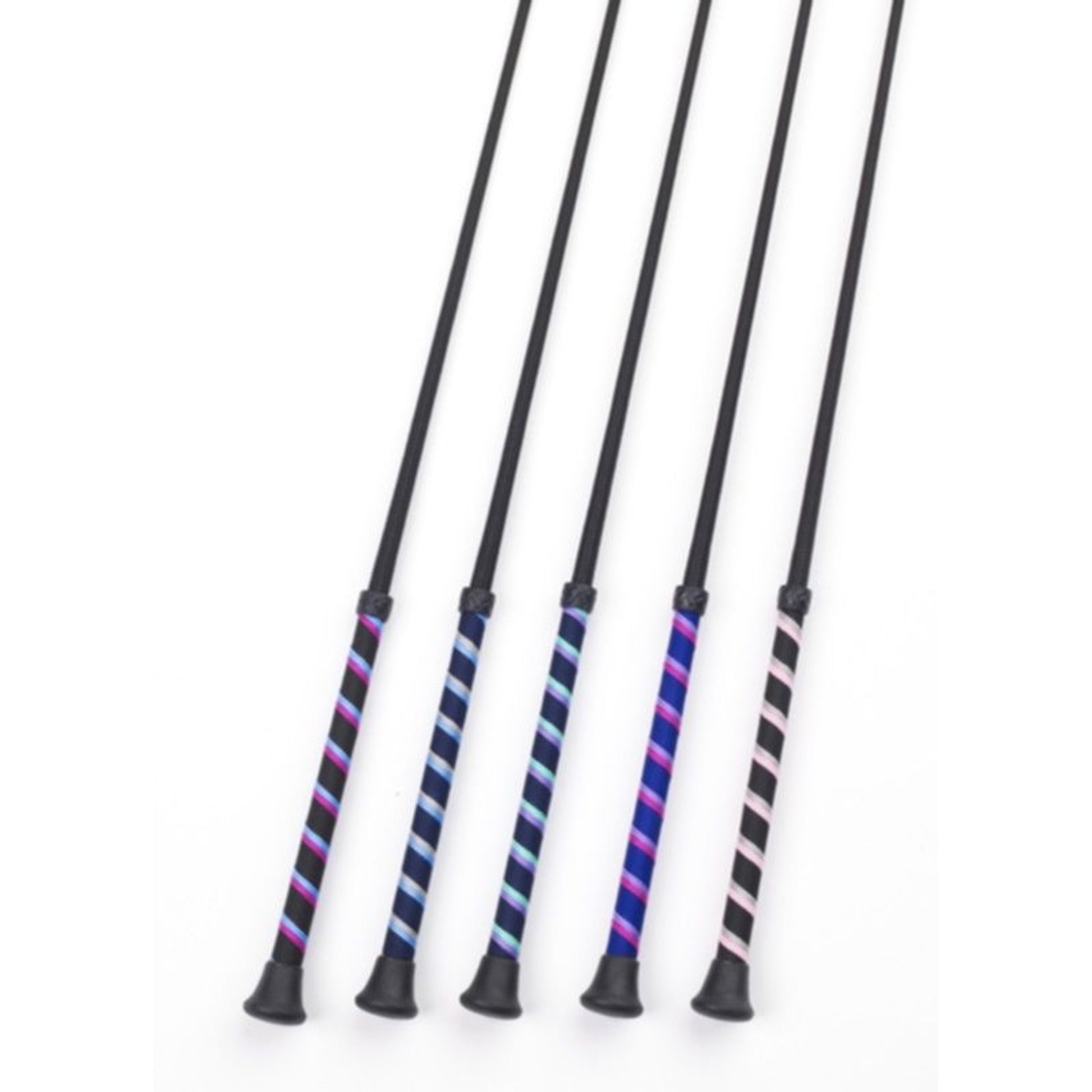 County Tri-Stripe DressageWhip 43 Black/Cerise