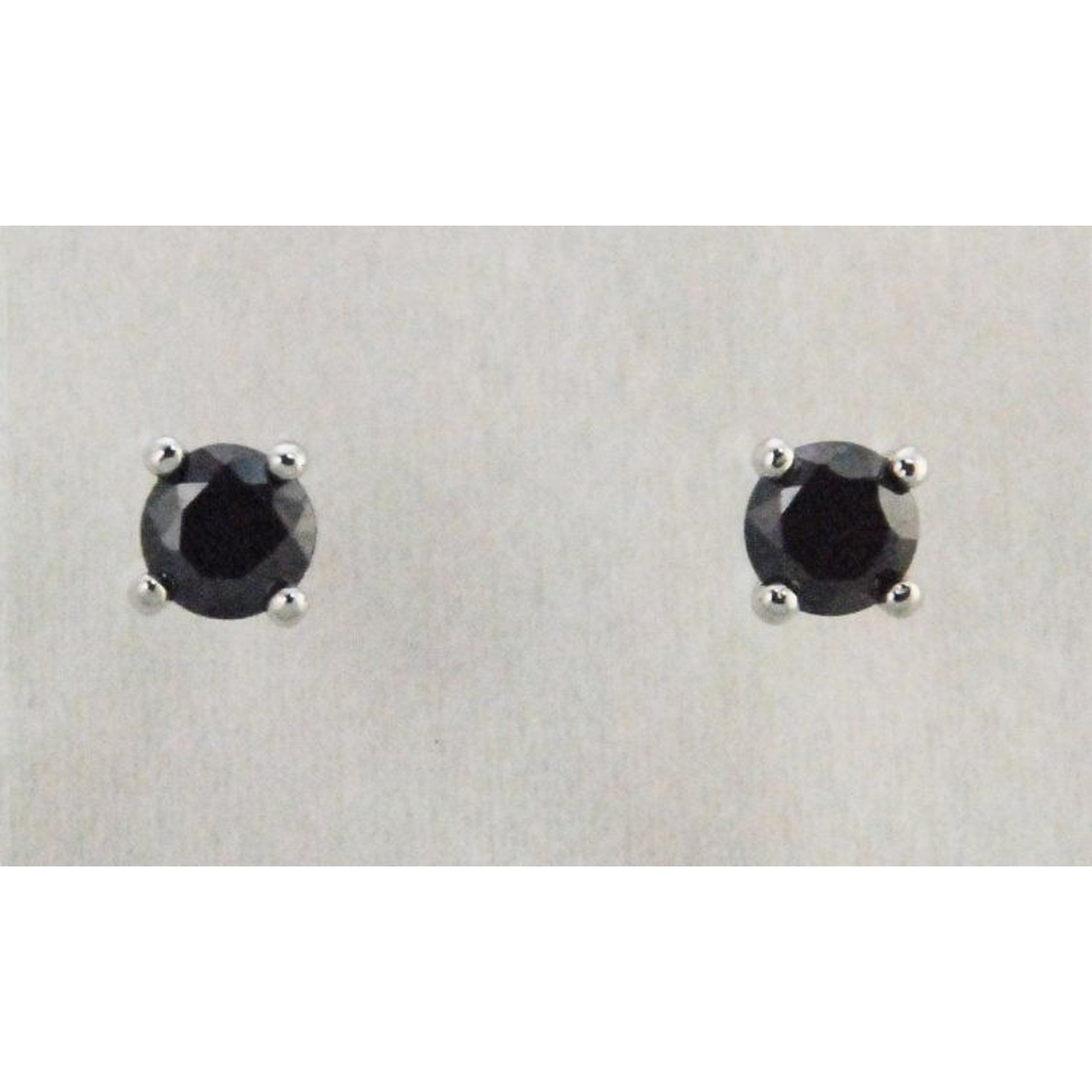Finishing Touch 6.5 Mm Cz Stud Earrings Silver