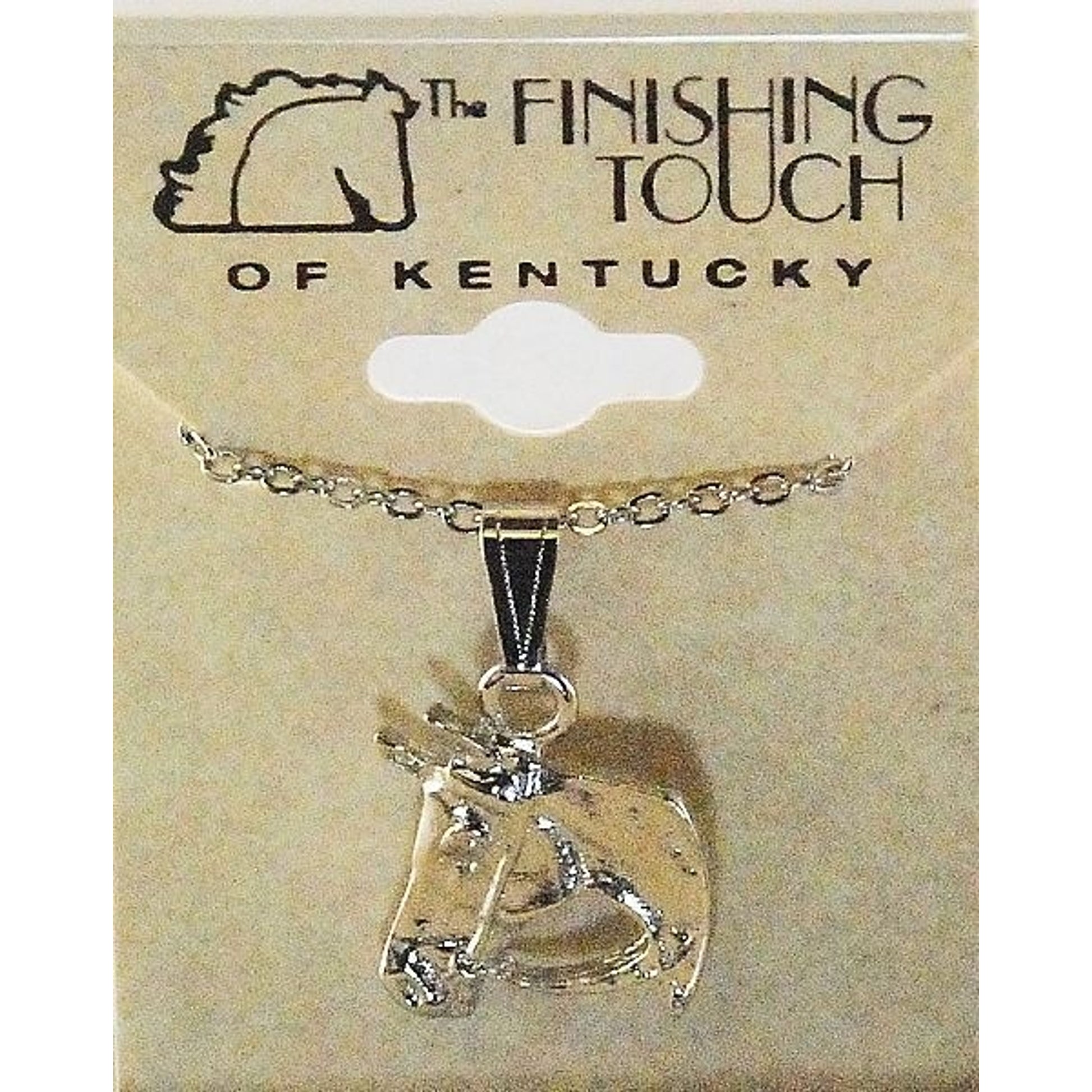 Finishing Touch Horse And Bridle Pendant Silver