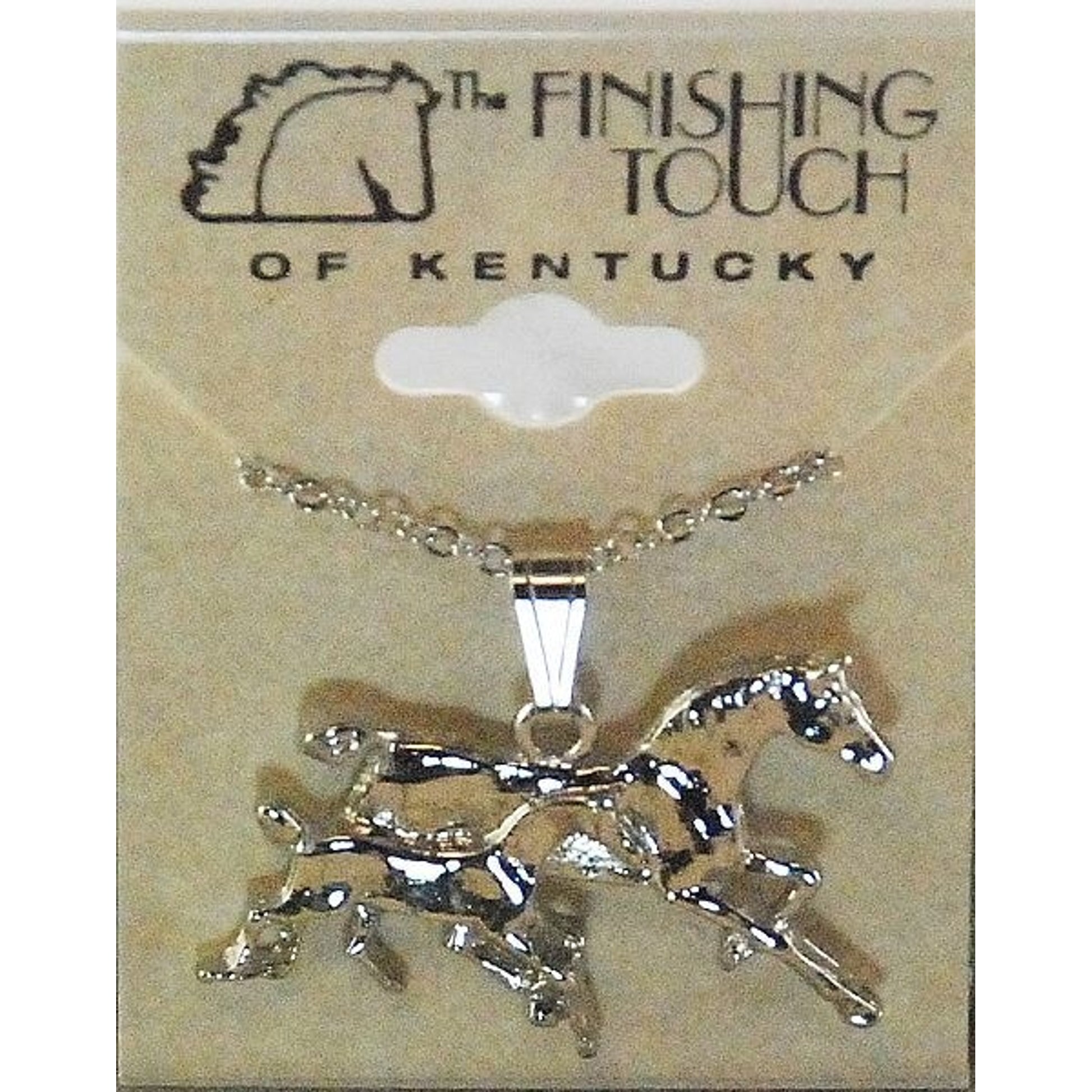 Finishing Touch Galloping Mare/Foal Necklace