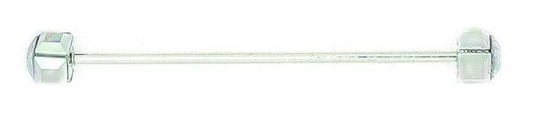 Finishing Touch Square Crystal Collar Bar Silver