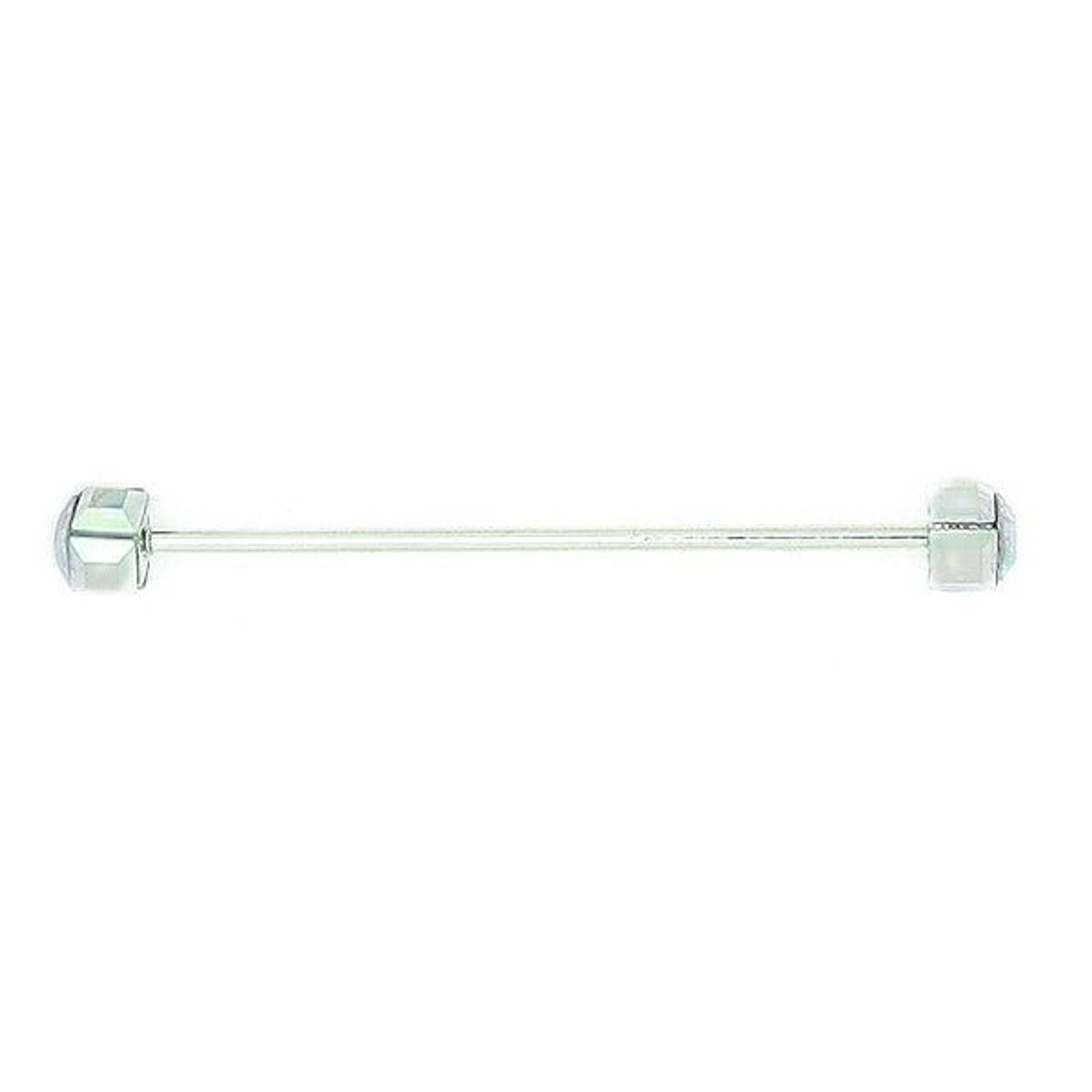 Finishing Touch Square Crystal Collar Bar Silver