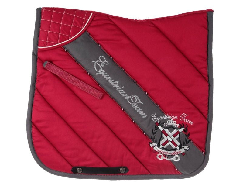 Eurostar Simileather Stripe Dressage Saddle Pad