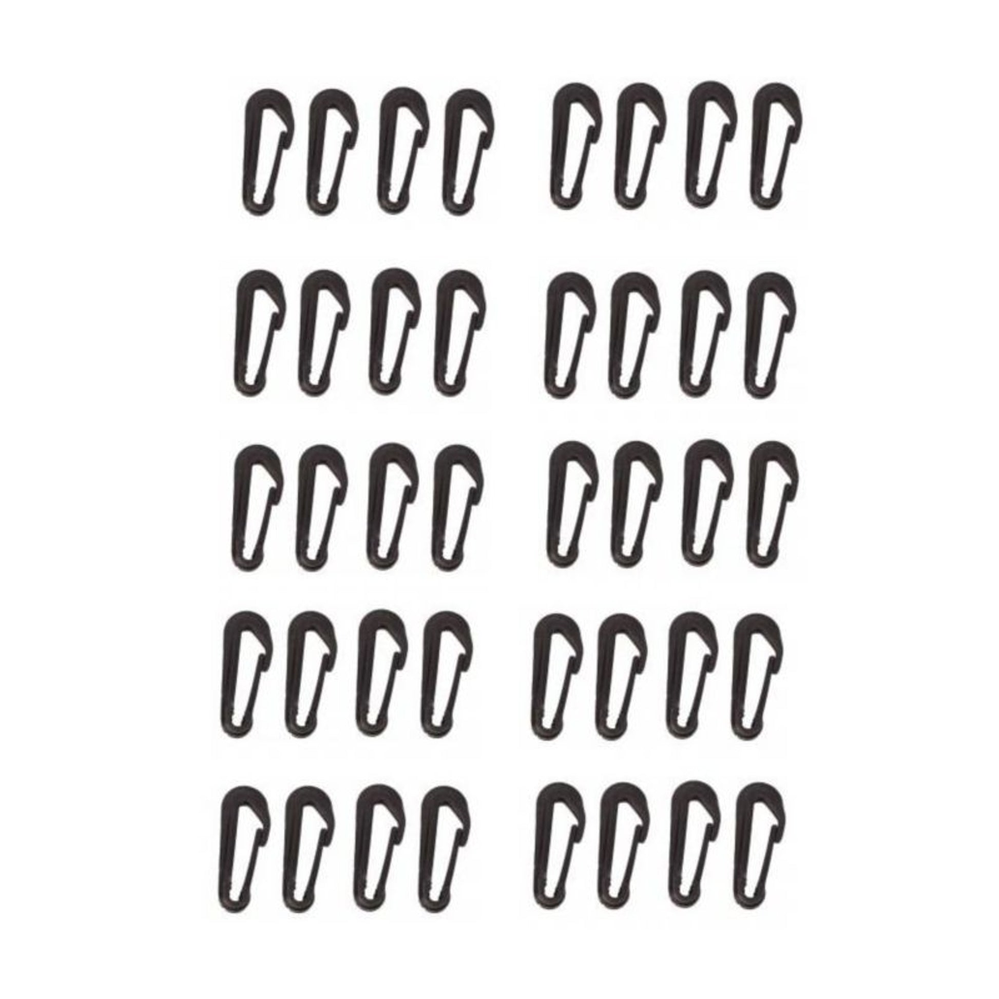 Micklem Plstic Clip 5Cm 10X4 Pack Black