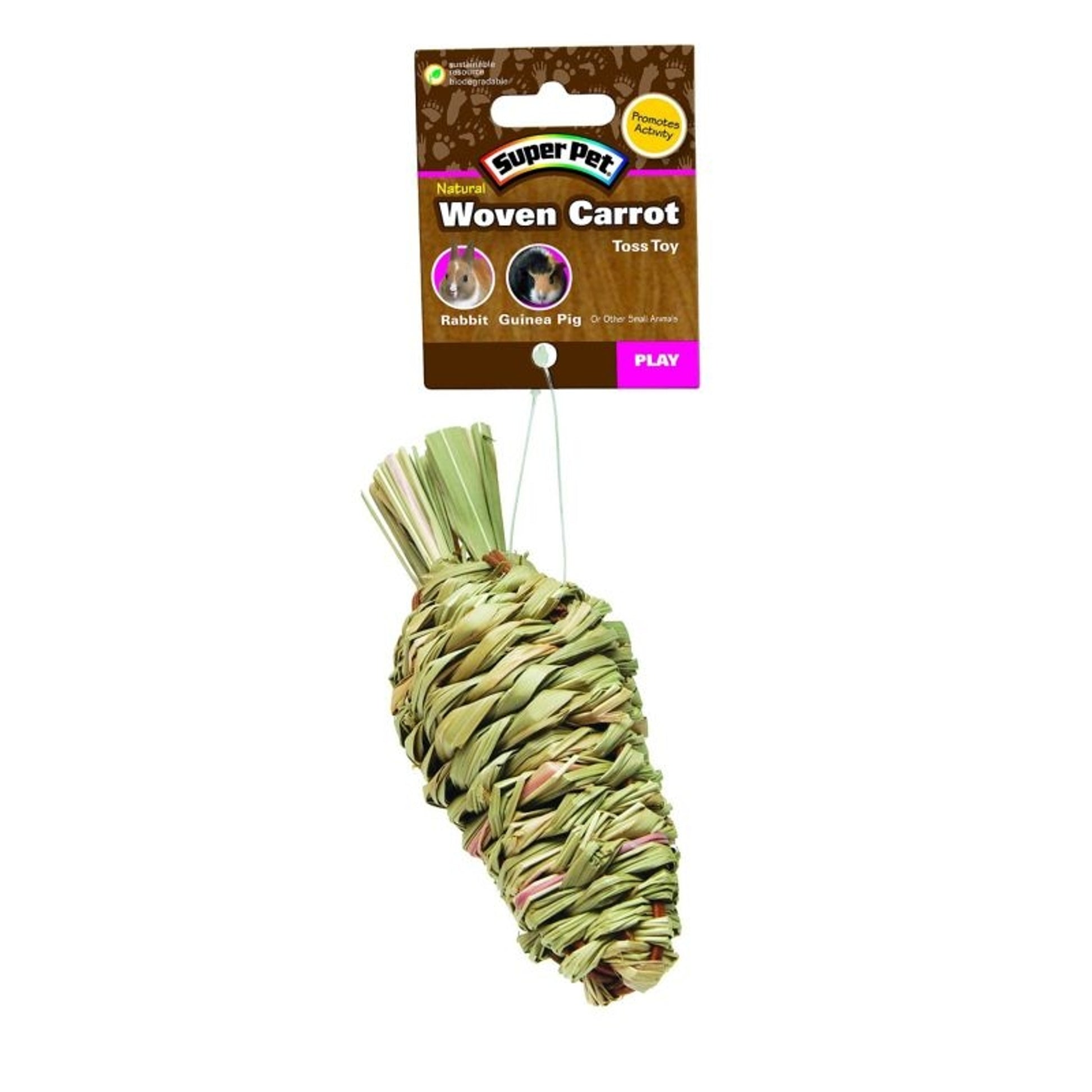 Super Pet Natural Sisal Toy Large Carrot