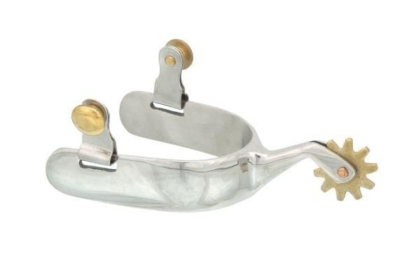 Kelly Silver Star Stainless Steel Cutter Spurs Brn