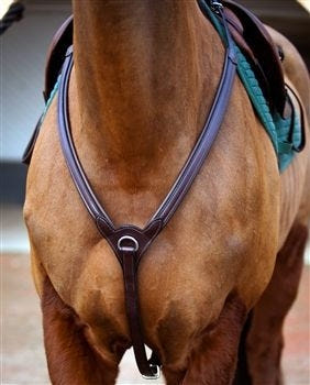Nunn Fer Upperville Breastplate Cob Black/Brass